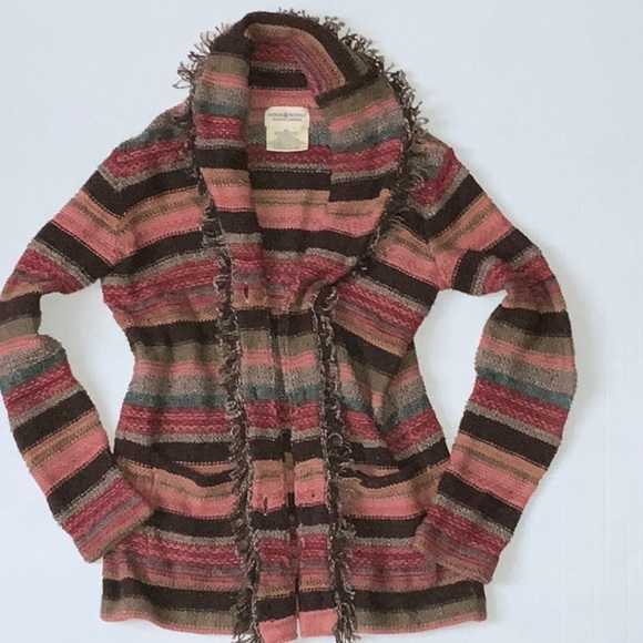NWOT Denim Supply Ralph Lauren Boho Striped Fringe Accent